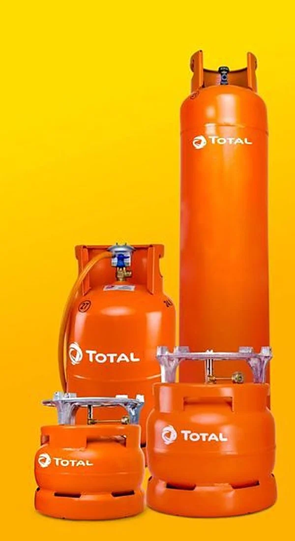 Orange Totalgaz LPG cylinders from TotalEnergies